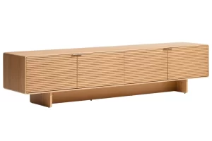 Kave Home Dubový TV stolek Norlen 200 x 40 cm
