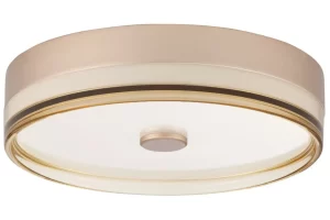 Nova Luce Zlaté kovové stropní LED světlo Helios 40 cm