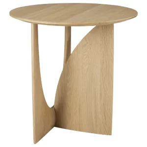 Ethnicraft Dubový odkládací stolek Geometric 51 cm