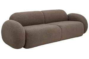 Bloomingville Hnědá trojmístná bouclé pohovka Magola 228 cm