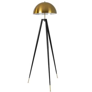 Angel Cerdá Zlato-černá kovová stojací lampa No. 8100