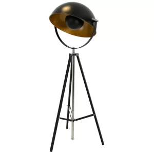 Angel Cerdá Černá kovová stojací lampa No. 8105