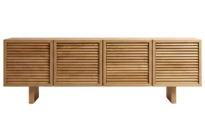Micadoni Dubový TV stolek Wiley 160 x 40 cm