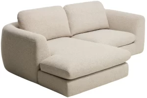 Kave Home Béžová čalouněná rohová pohovka Vera 232 cm