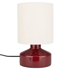 Zuiver Červená keramická stolní lampa NOOK 28 cm